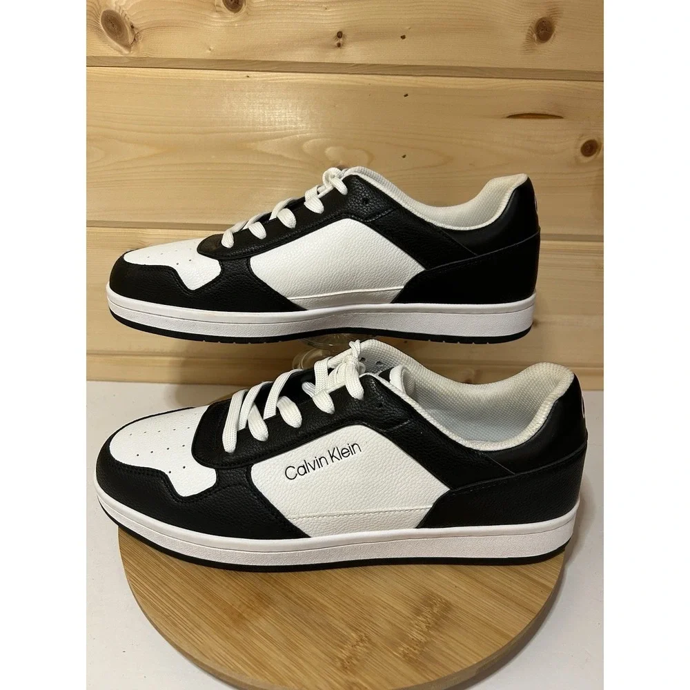 Calvin Klein Landy Black and White Sneakers Men's Size‎ 11.5 EUC
